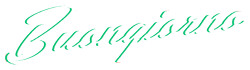 Buongiorno Wordmark: White Script Style Typeface On A Green Background